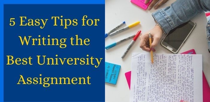 5 Easy Tips for Writing the Best University Assignment